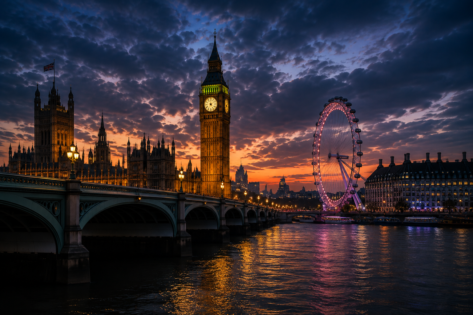 London cityscape for the Wimbledon